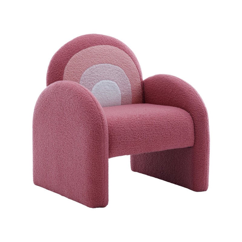 foto del prodotto wahson office chairs poltrona per bambini in pelliccia poltrone per camerette poltroncina con struttura in legno sedia per bambino sedia per