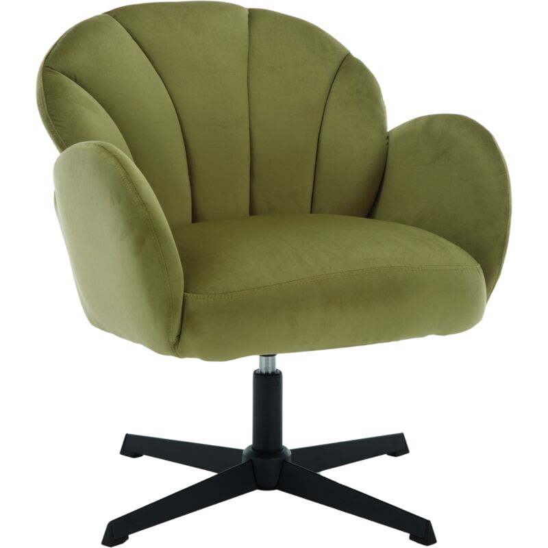 foto del prodotto wahson office chairs poltrona salotto girevole poltroncina scrivania in velluto poltrona ufficio moderna sedia girevole iregolabile, verde