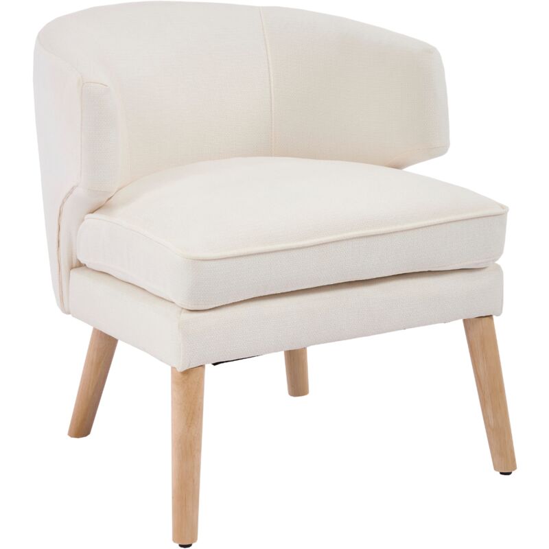 foto del prodotto wahson office chairs poltrone relax, poltrone in tessuto poltroncina da camera senza braccioli sedia imbottita con gambe in legno poltrona da