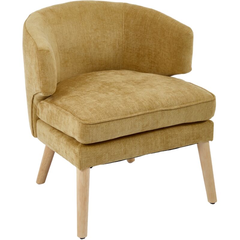 foto del prodotto wahson office chairs poltrone relax, poltrone in tessuto poltroncina da camera senza braccioli sedia imbottita con gambe in legno poltrona da