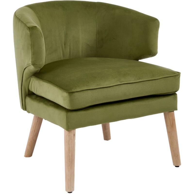 foto del prodotto wahson office chairs poltrone relax, poltrone in tessuto poltroncina da camera senza braccioli sedia imbottita con gambe in legno poltrona da