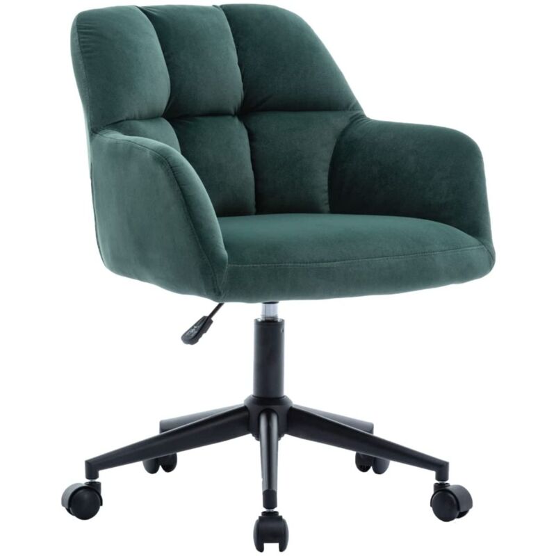 foto del prodotto wahson office chairs sedia da scrivania girevole sedia da ufficio imbottita con rotelle regolabile in altezza per studio, velluto, verde