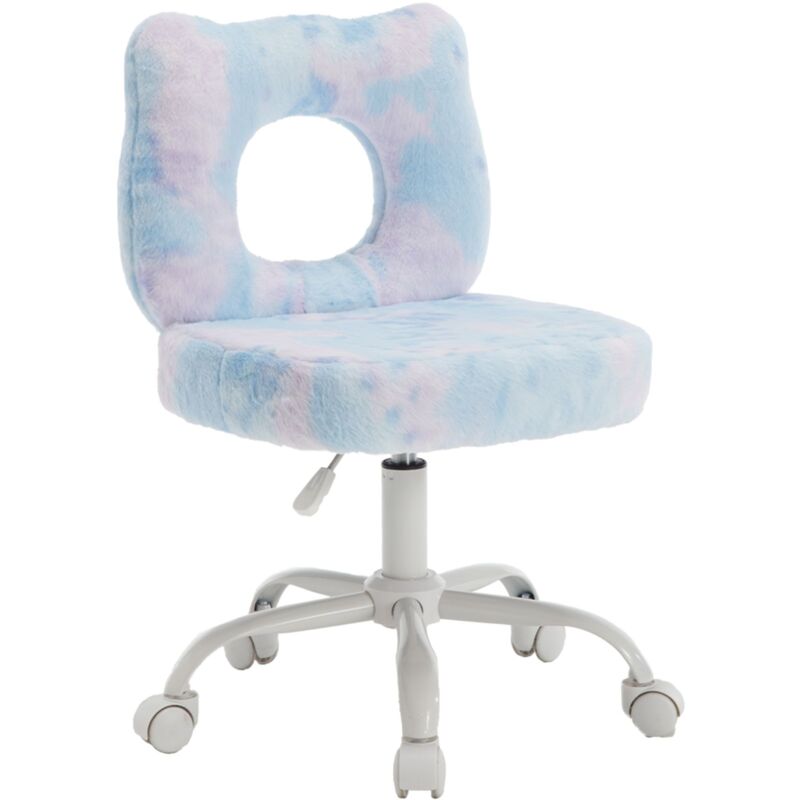 foto del prodotto wahson office chairs sedia da scrivania per bambini poltrona bambina in pelliccia poltrona girevole regolabile in altezza orsetto sedia scrivania,