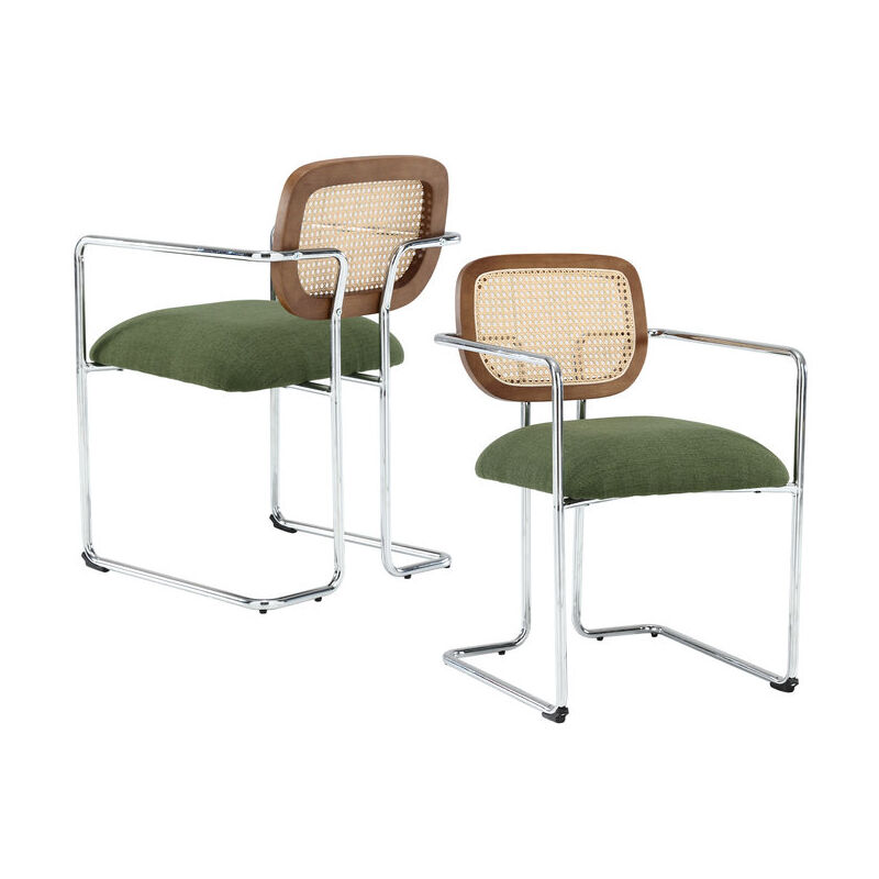 foto del prodotto wahson office chairs sedie set di 2, sedie da pranzo in tessuto sedie da cucina moderne con struttura in metallo sedie da salotto imbottite per