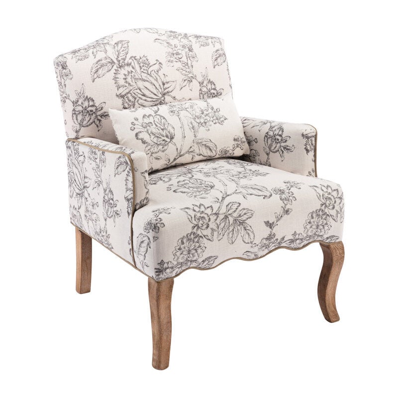foto del prodotto wahson office chairs wahson poltrona relax, poltrona imbottita in tessuto sedia da salotto vintage poltroncina per soggiorno camera da letto, beige