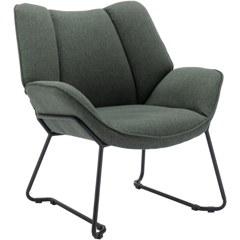 foto del prodotto wahson office chairs wahson poltrone relax, sedia da salotto moderno con gambe in metallo poltroncine salotti in tessuto di lino poltroncina con