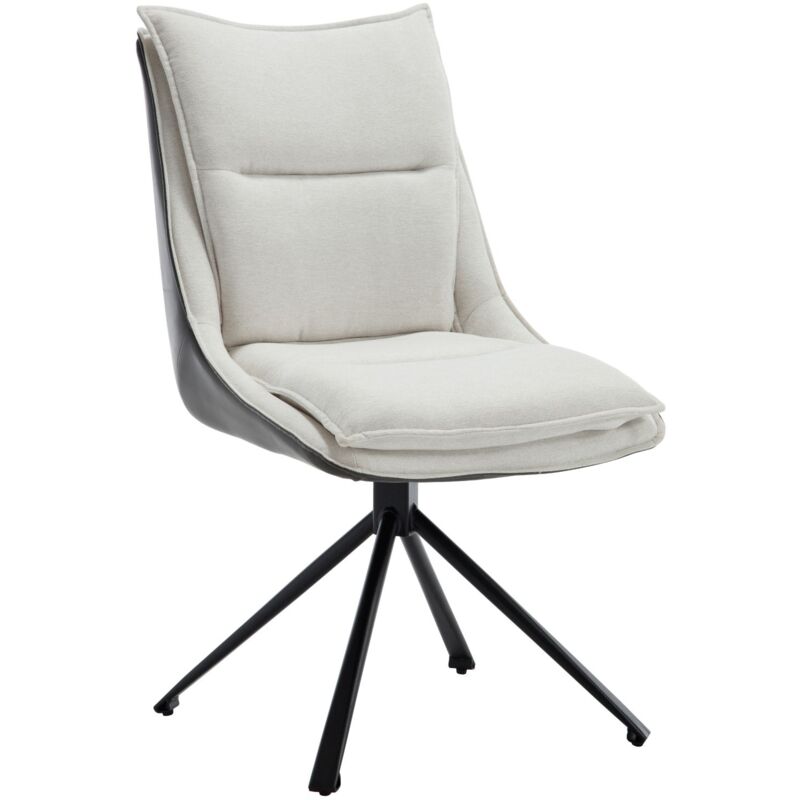 foto del prodotto wahson office chairs wahson sedie da scrivania, poltrona salotto girevole poltroncina imbottita moderna in tessuto di lino sedia da scrivania, beige