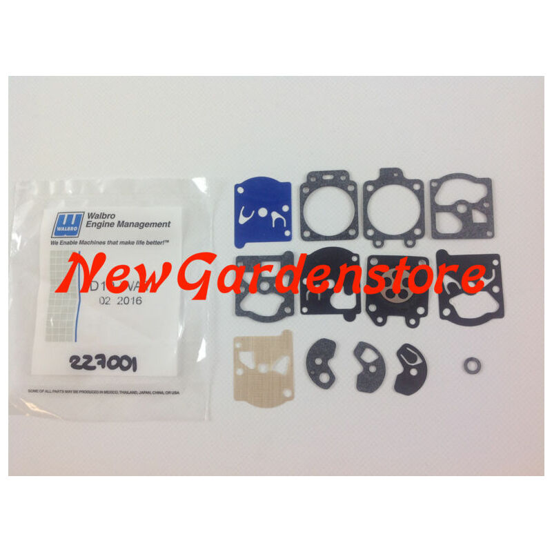foto del prodotto walbro kit membrane guarnizioni originali carburatore d10 20wa wt d10 wat