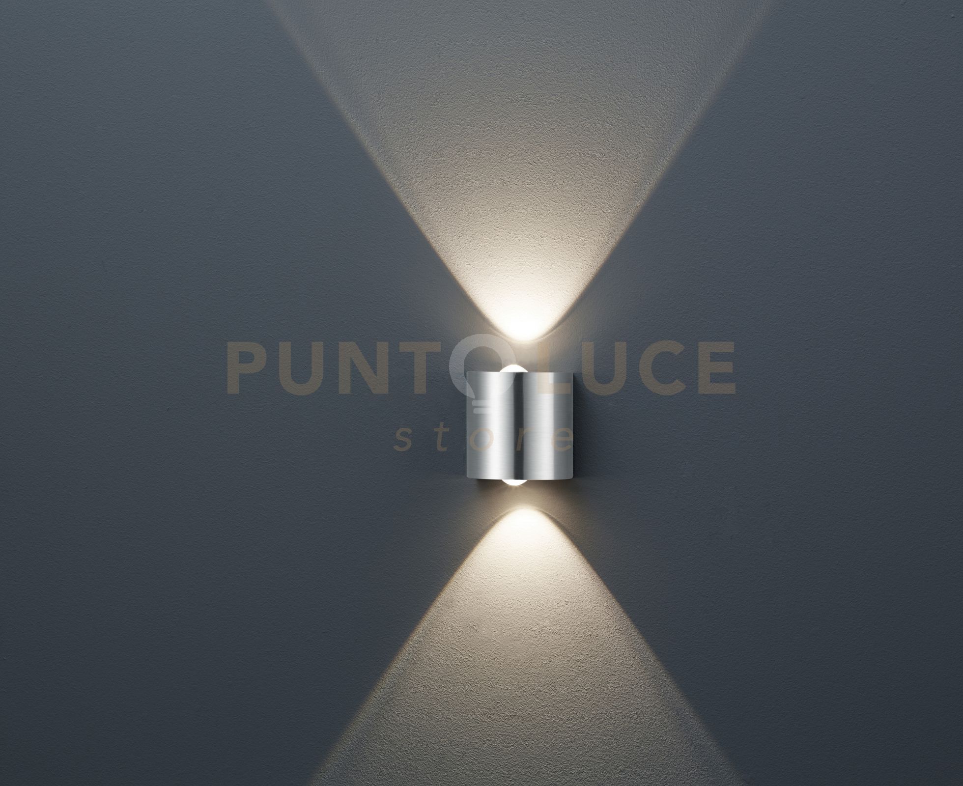foto del prodotto wales applique led 6,2 w 620 lm, 3.000 k acciaio doppia luce cm9x9