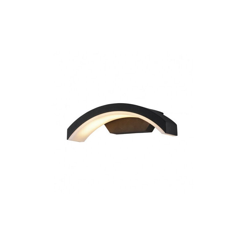 foto del prodotto wall light curviligne led 6w 3000k grigio antracite ip54