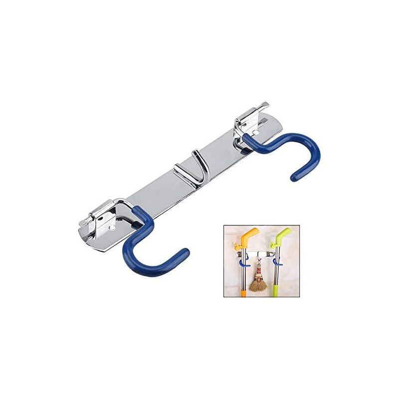 foto del prodotto wall mounted broom holder, mop hook broom holder wall mount mop frame tool storage wall hooks