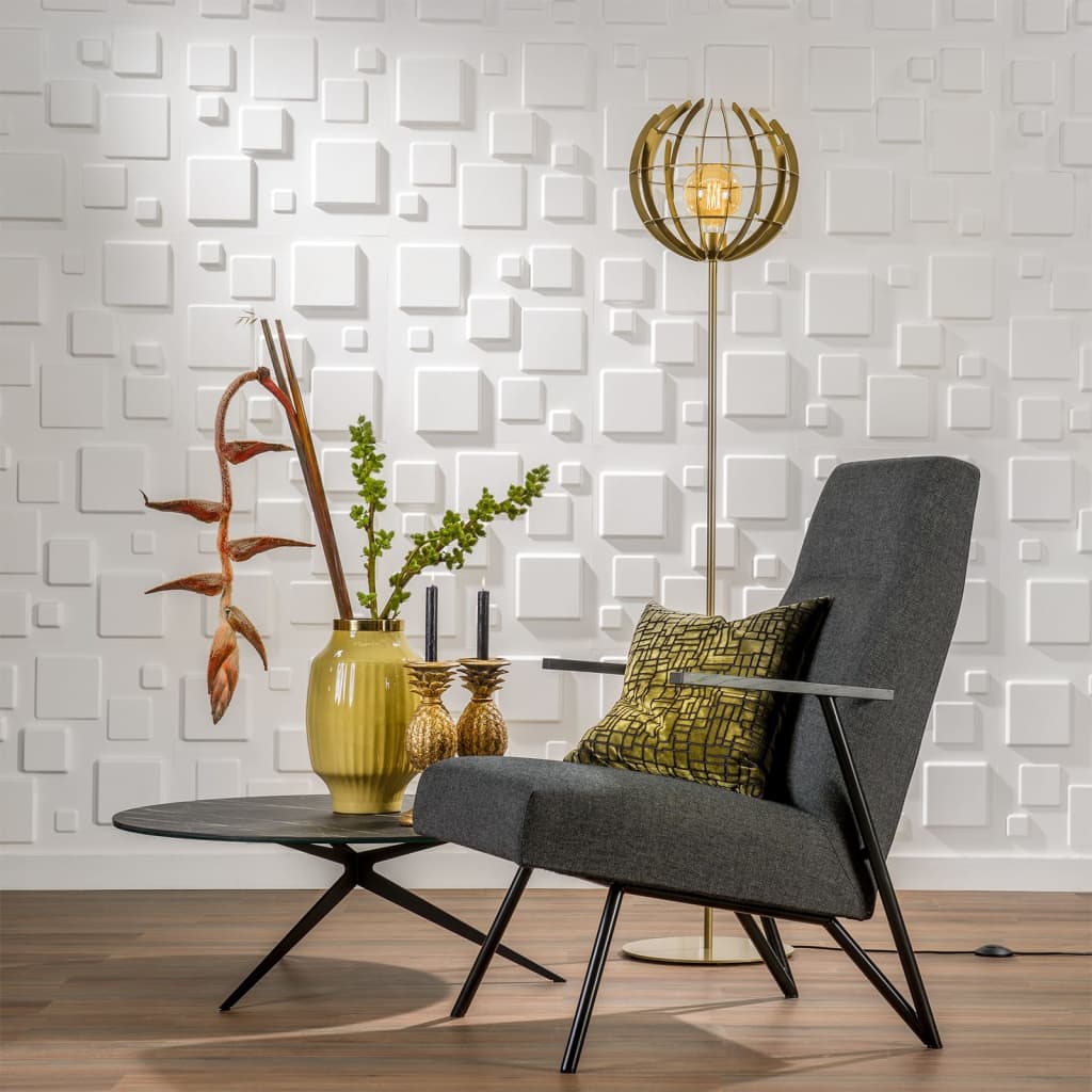 foto del prodotto wallart 24 pz pannelli murali 3d ga wa09 squares cod mxl 11493