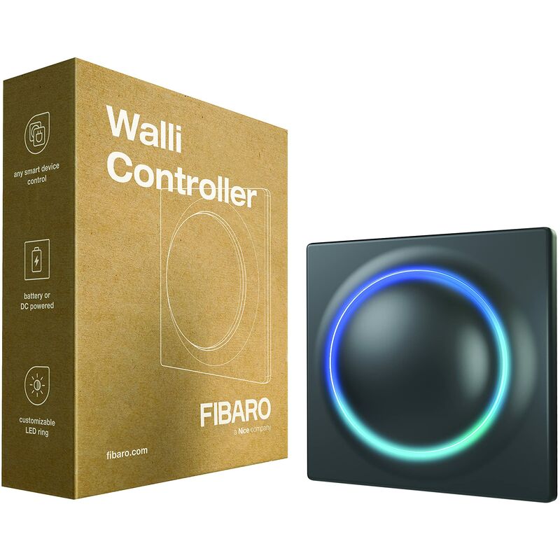 foto del prodotto walli fgwceu 201 8 telecomando a batteria, colore antracite fibaro