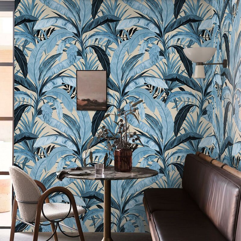 foto del prodotto wallpapers4beginners carta da parati bosco tropicale in beige in fogli di carta, 250x200cm