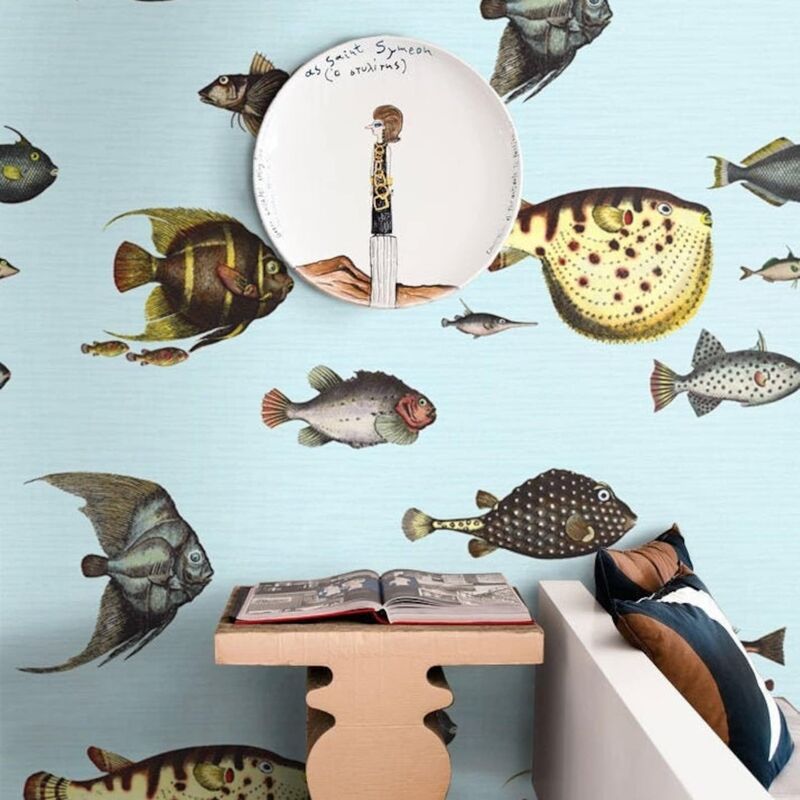 foto del prodotto wallpapers4beginners carta da parati pesci tropicali in fogli di carta, 250x200cm