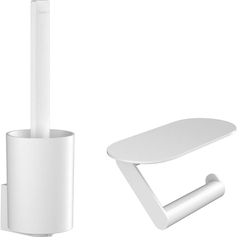 foto del prodotto wallstoris - set di accessori per wc, bianco opaco 27969700 - hansgrohe