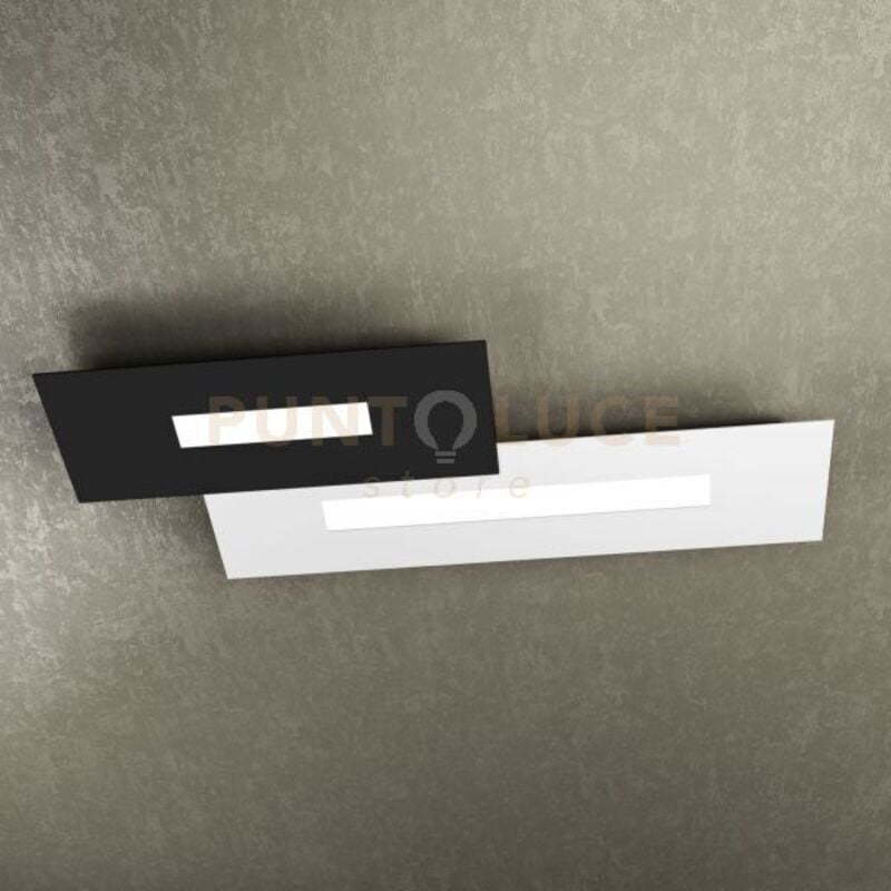 foto del prodotto wally applique plafoniera 2 luci composto da 1138 40 ne 1138 60 bi 1138 m2 bn