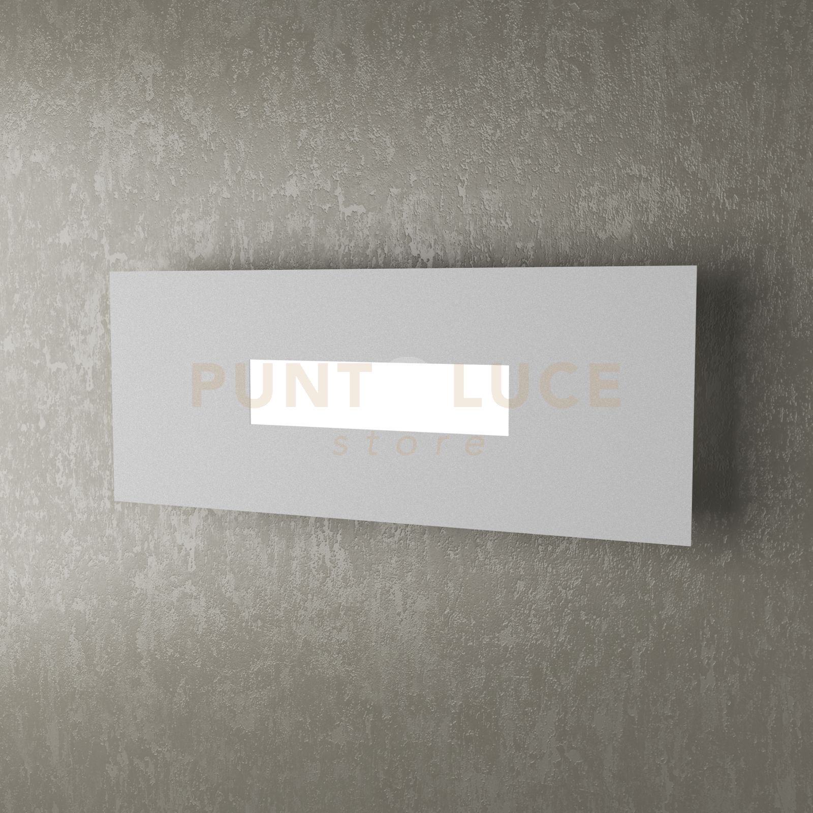 foto del prodotto wally applique plafoniera 40 cm. 1 luce grigio 1138 40 gr