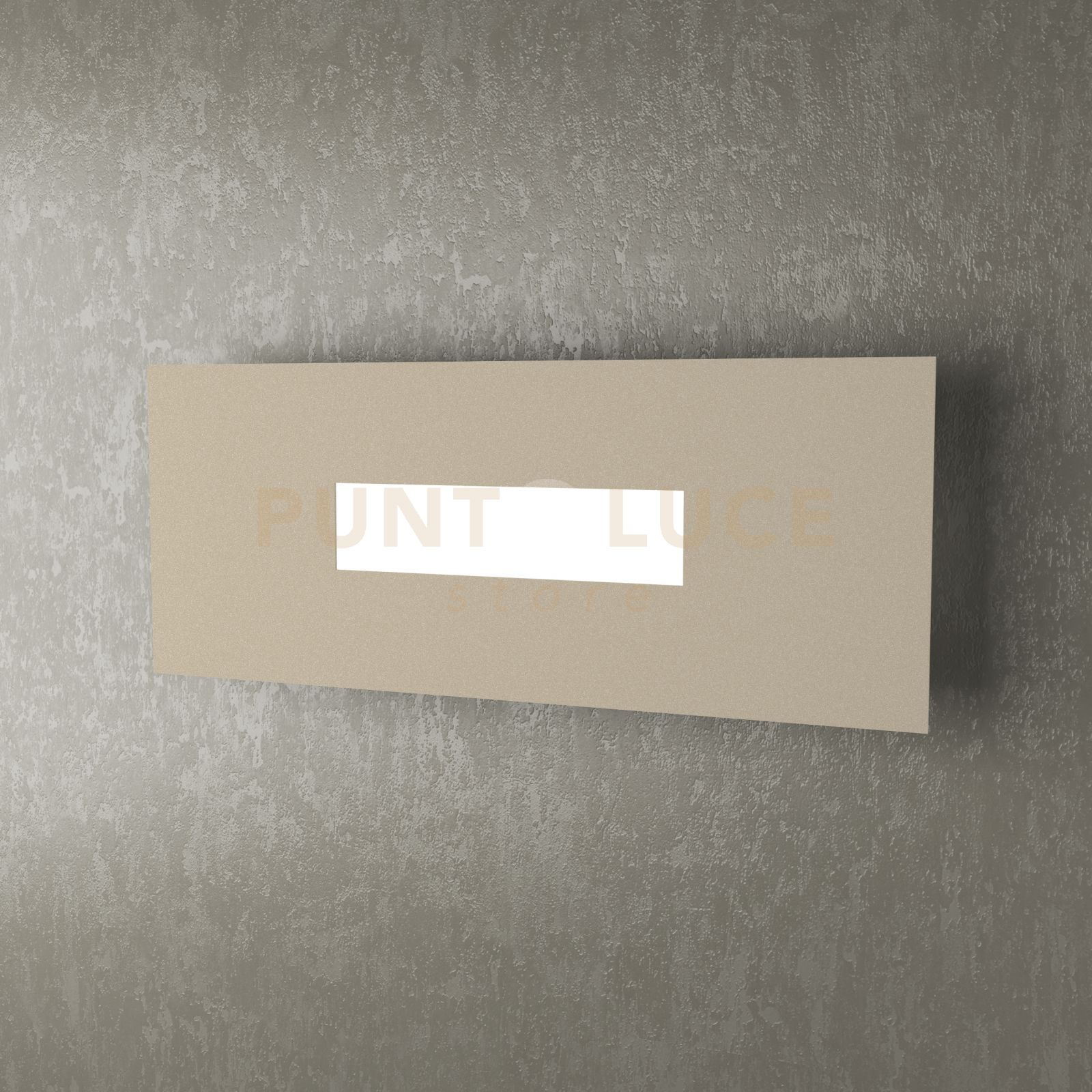 foto del prodotto wally applique plafoniera 40 cm. 1 luce sabbia 1138 40 sa