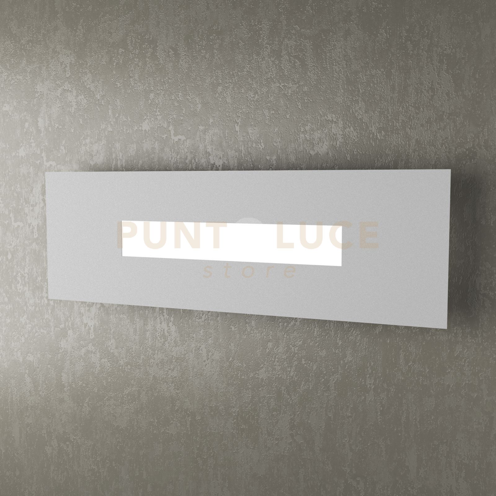 foto del prodotto wally applique-plafoniera 50 cm. 1 luce grigio 1138-50-gr