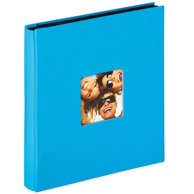foto del prodotto walther design album fotografico blu oceano 400 foto 10x15 cm album slip in con ritaglio di copertina, fun ea 110 u