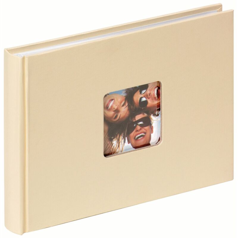 foto del prodotto walther design album fotografico crema 22 x 16 cm con ritaglio di copertina, fun fa 207 h