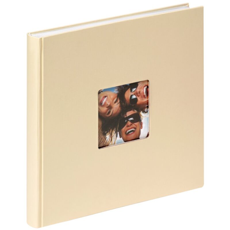 foto del prodotto walther design album fotografico crema 26 x 25 cm con ritaglio copertina, fun fa 205 h