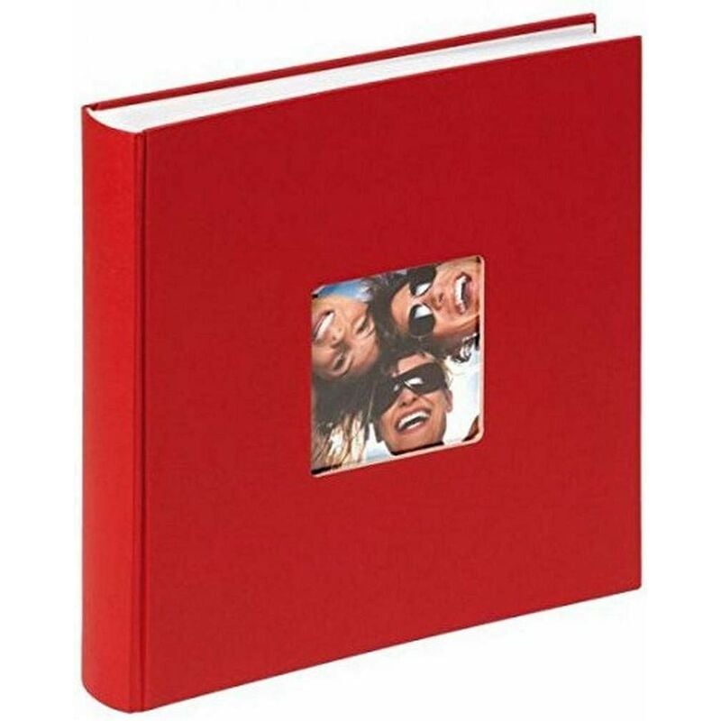 foto del prodotto walther design album fotografico rosso 30 x 30 cm con ritaglio di copertina, fun fa 208 r