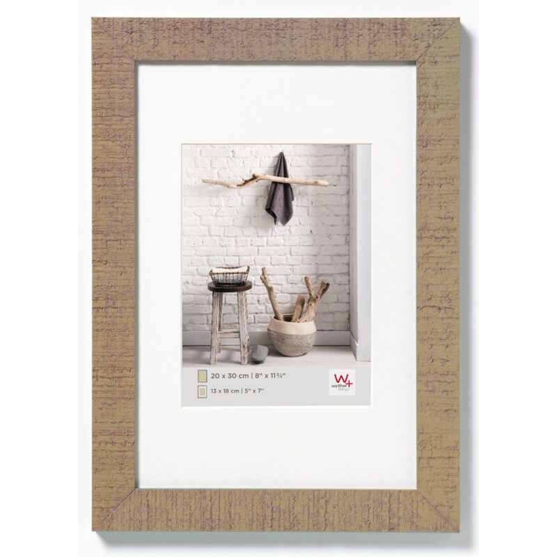 foto del prodotto walther design beige 30 x 45 cm con passe partout, cornice in legno per la casa ho045c