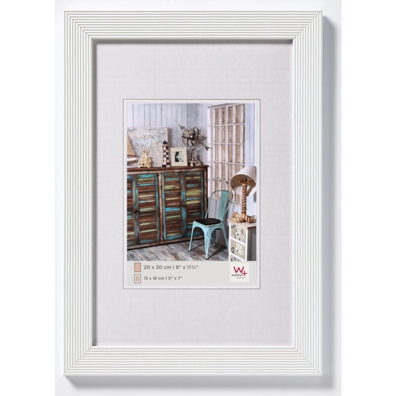 foto del prodotto walther design bianca 20 x 30 cm cornice in legno grado hi030w