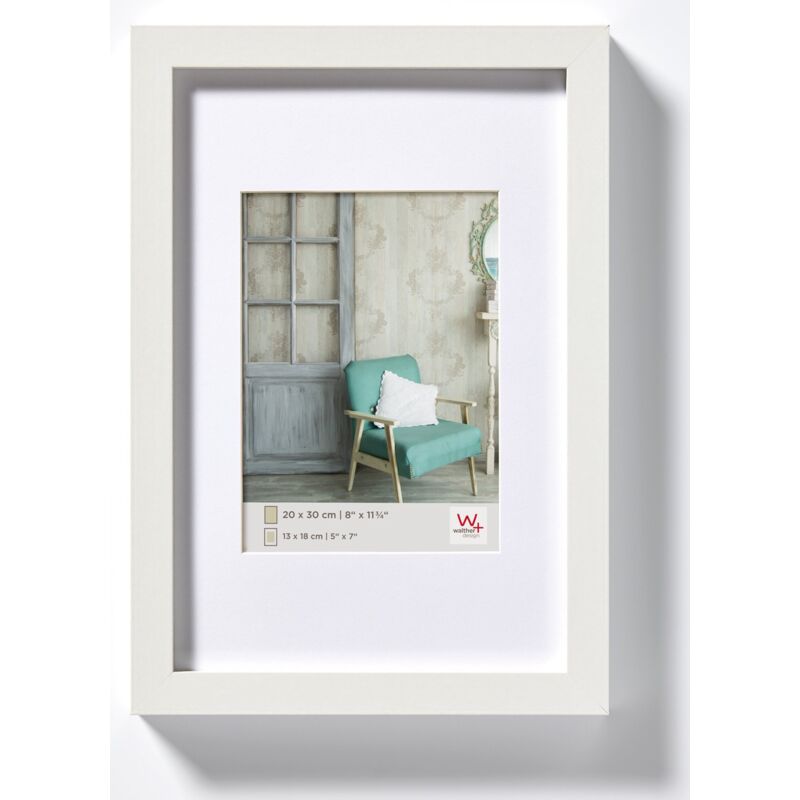 foto del prodotto walther design bianco 20 x 30 cm vero vetro cornice in legno di stoccolma ea030w