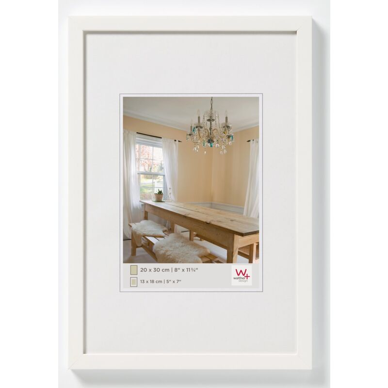 foto del prodotto walther design bianco polare 30 x 40 cm cornice in legno peperoni bp040v