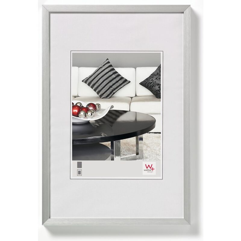 foto del prodotto walther design cornice argento 10 x 15 cm sedia in alluminio telaio in alluminio aj015s