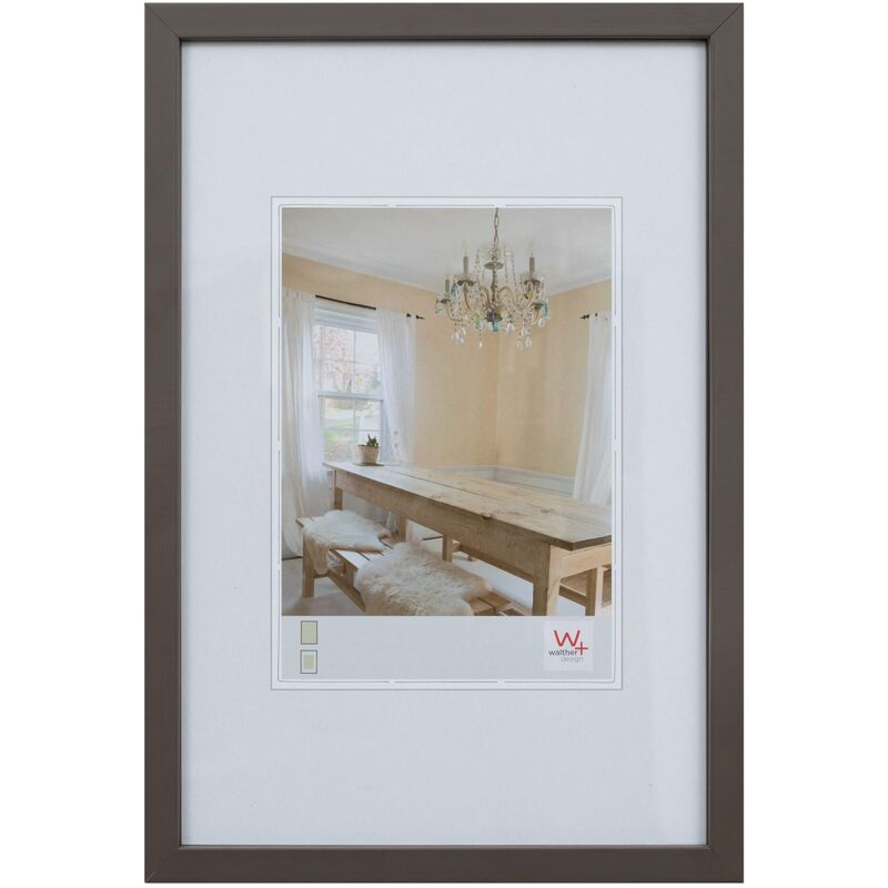 foto del prodotto walther design cornice grigio 13 x 18 cm cornice in legno peperoni bp318d
