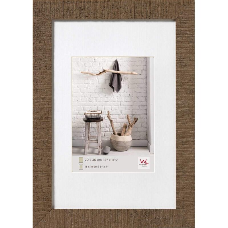 foto del prodotto walther design marrone 10 x 15 cm con passe partout, cornice in legno per la casa ho015p