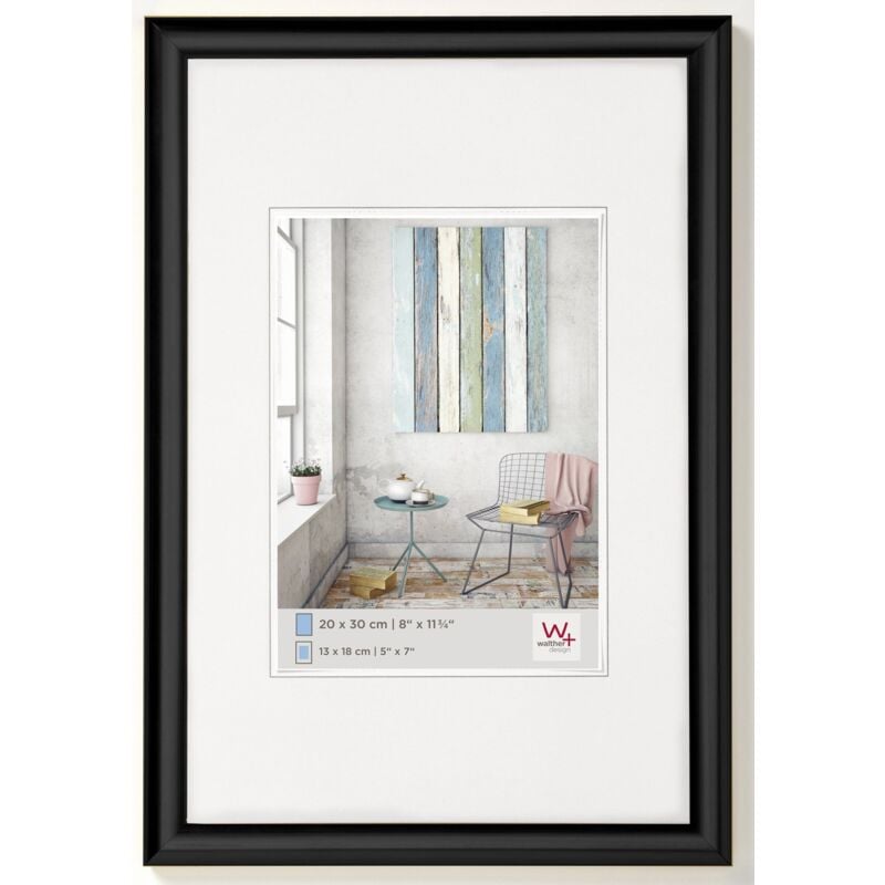 foto del prodotto walther design nera 30 x 40 cm cornice in plastica trendstyle kp040b