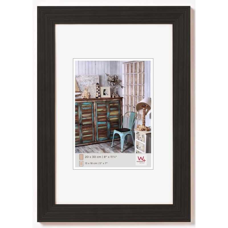 foto del prodotto walther design nero 30 x 40 cm cornice in legno grado hi040b