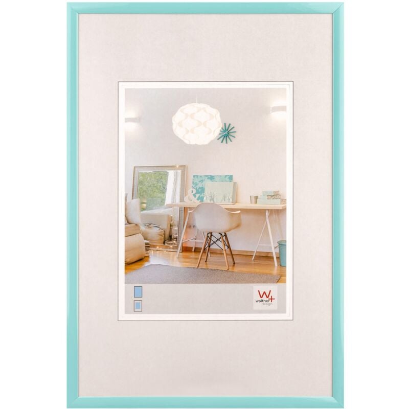 foto del prodotto walther design new lifestyle kv318u cornice in materiale plastico, 13 x 18 cm, turchese
