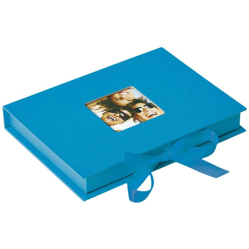 foto del prodotto walther design scatole portaoggetti blu oceano con coperchio tagliato, fun fb 112 u