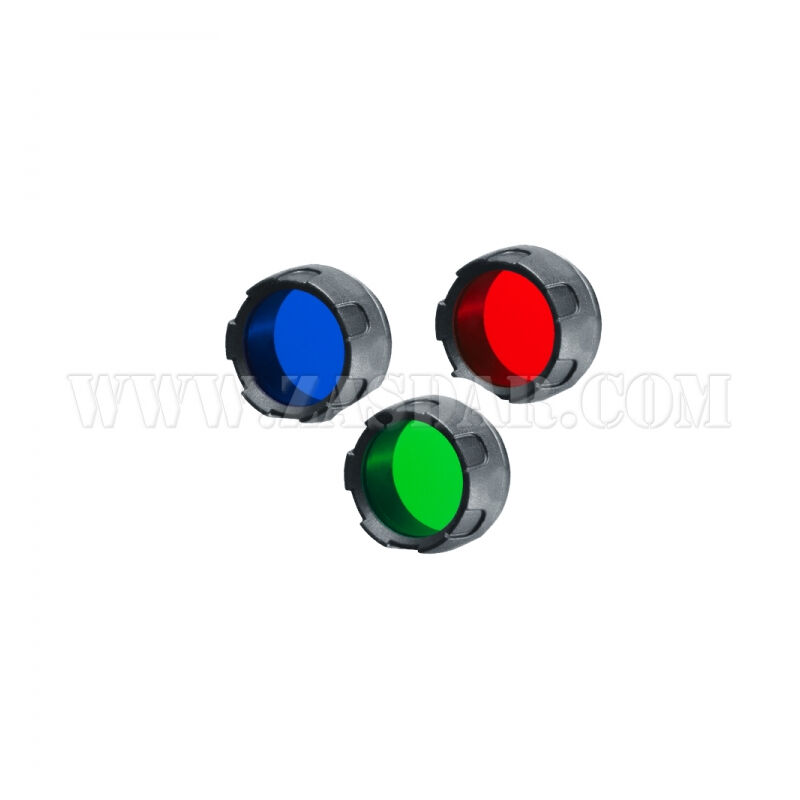 foto del prodotto walther set di filtri torcia elettrica tactical xt 33 mm, rosso, verde e blu, u3.7037