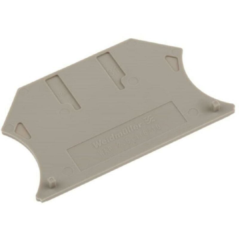 foto del prodotto wap 2.5 10 piastra terminale wa beige 1,5 mm 1050000000 weidmuller