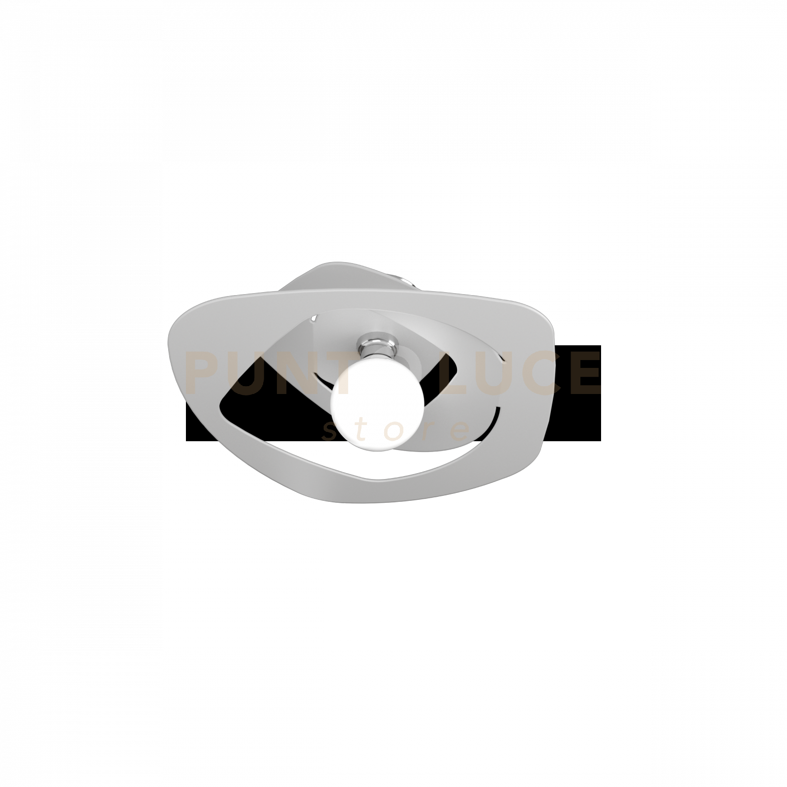 foto del prodotto warped plafoniera d.50 cm. 1 luce bianco 1157-pl50-bi