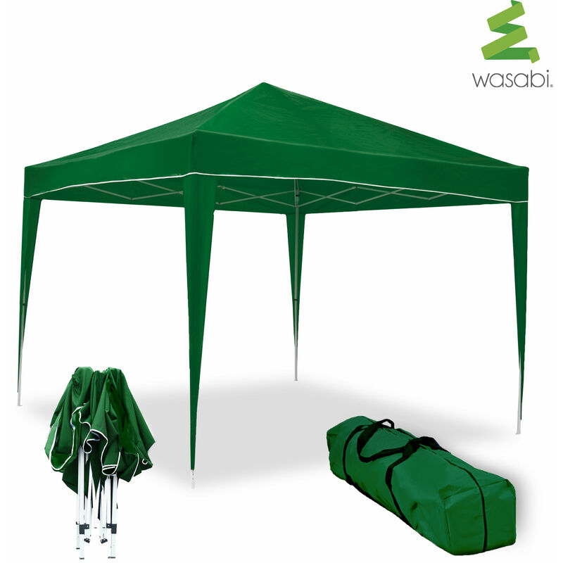 foto del prodotto wasabi classic 3x3m tenda pieghevole in alluminio verde