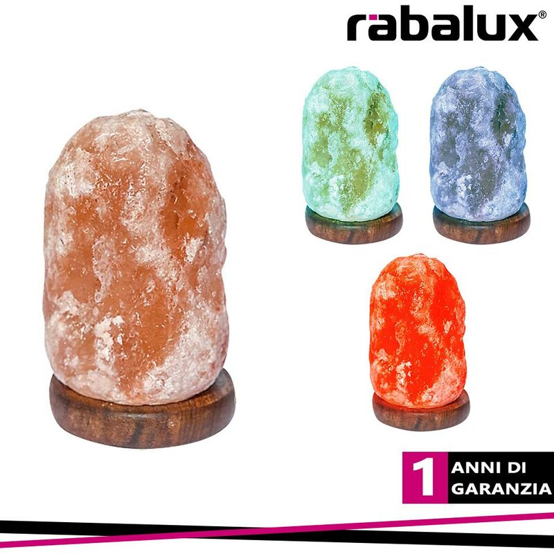 foto del prodotto wasabi, mini salt rgb led decor lamp with usb, orange salt c