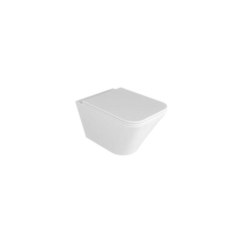 foto del prodotto water build sospeso senza brida rimless cm. 55x36 bianco lucido