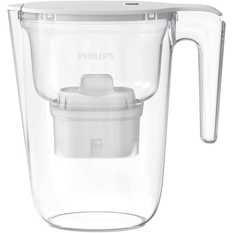 foto del prodotto water caraffa filtrante da 2,6 litri con filtro micro x clean che riduce le sostanze che alterano il sapore philips