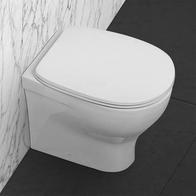 foto del prodotto water filomuro azzurra serie pratica in ceramica bianca lucida