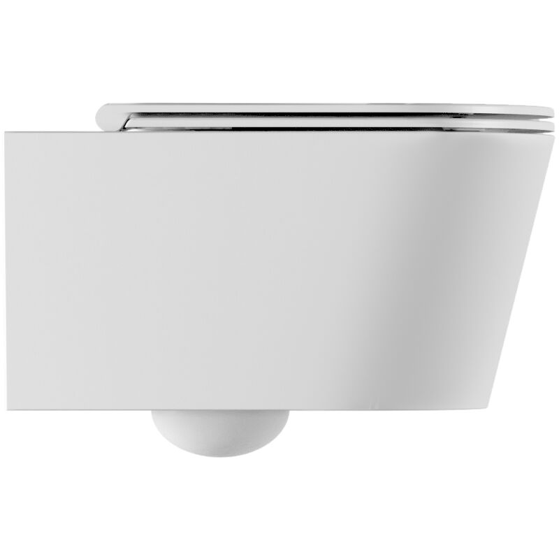 foto del prodotto water hide round sospeso senza brida rimless cm. 57x37 bianco