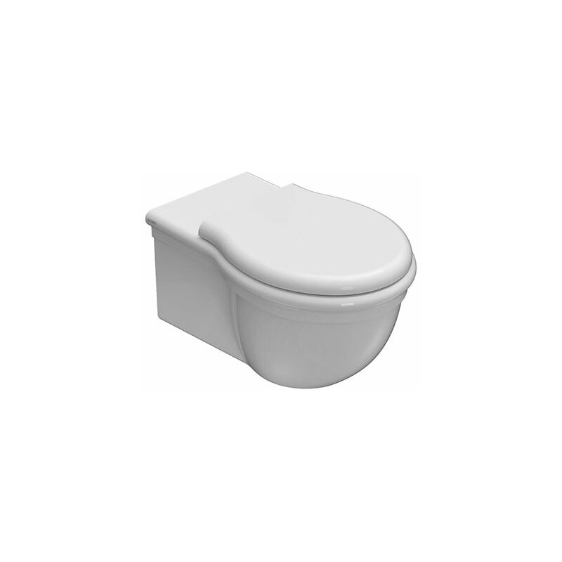 foto del prodotto water paestum sospeso cm. 57x38 bianco lucido di ceramica globo