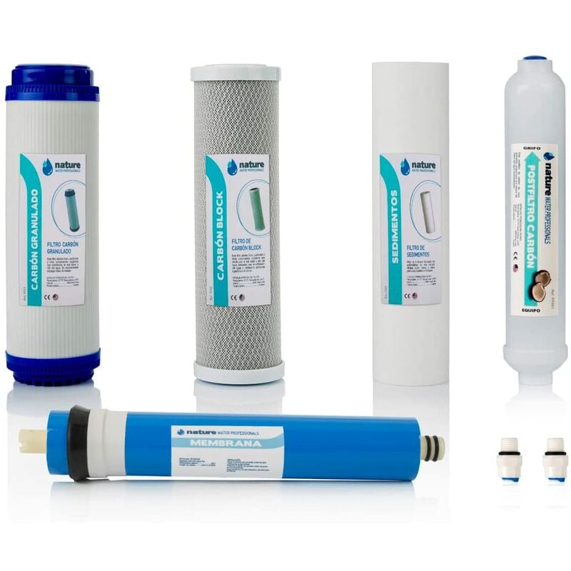 foto del prodotto water professionals confezione da 4 filtri universali per osmosi inversa domestica e membrana nwp 75gpd filtri acqua per apparecchiature ad osmosi